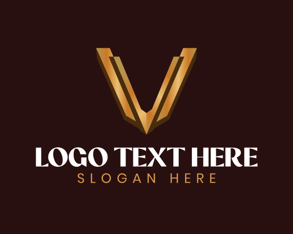 Elegant Premium Letter V